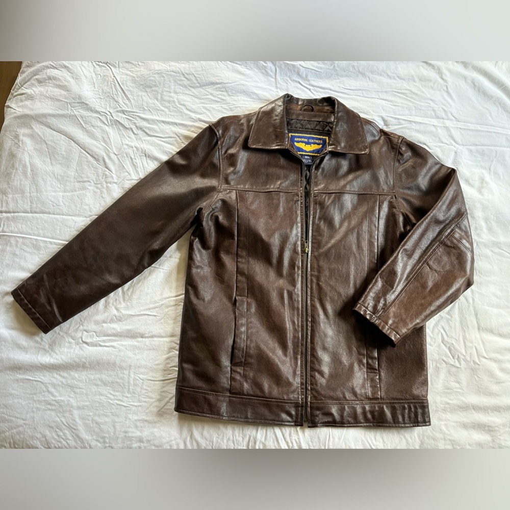 Airborne Leathers Jacket - Size Medium